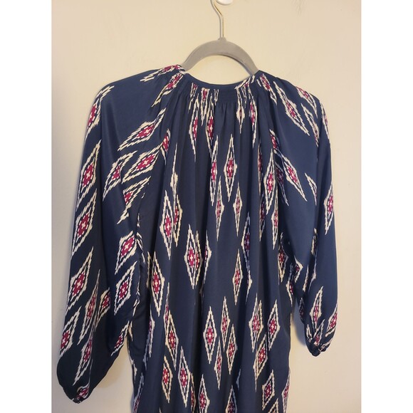 Tucker x Target Navy Ikat Button Front Shift Dress Sz L - Picture 6 of 6